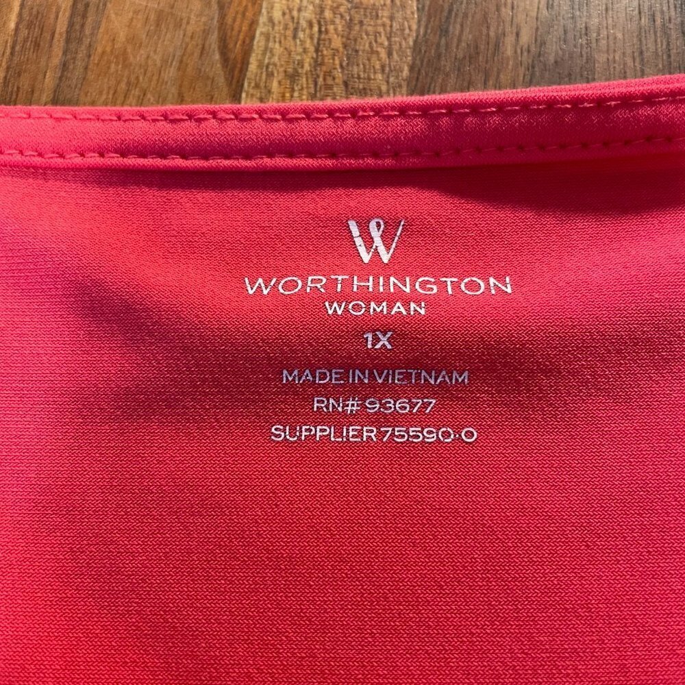 Worthington Blouse Size 1X - Picture 2 of 2